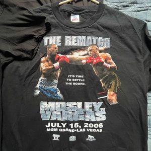 Vintage Boxing Tee The Rematch Mosley vs Vargas